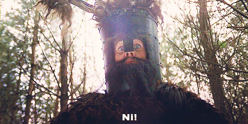 Monty Python Knights who say ni scene