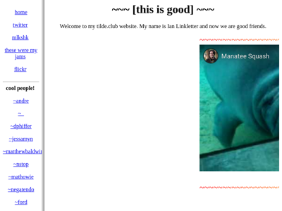 Screenshot of ~Linkletter