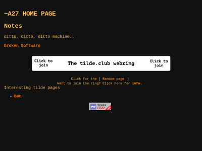 Screenshot of ~a27