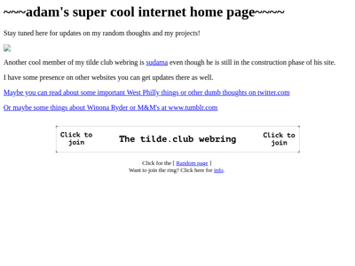 Screenshot of ~abutler