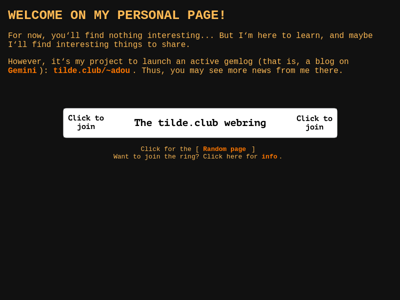 Screenshot of ~adou