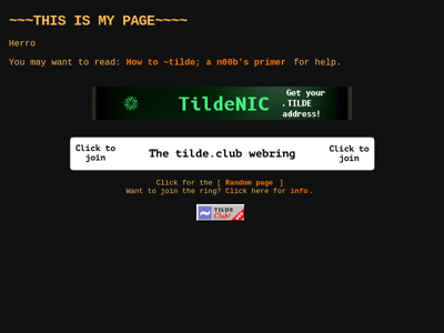 Screenshot of ~alecks