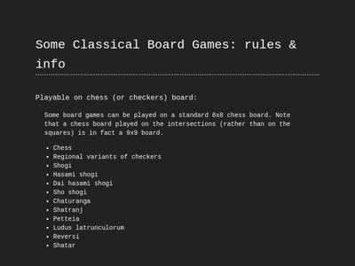 Screenshot of ~algol