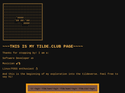 Screenshot of ~alias