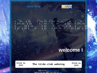 Screenshot of ~alyxia