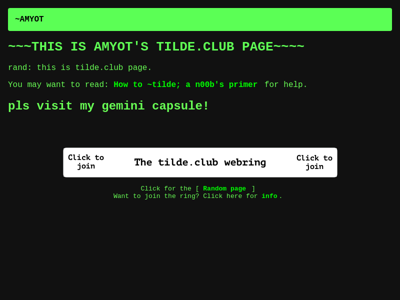 Screenshot of ~amyot