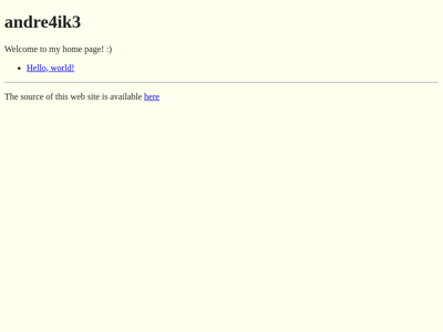 Screenshot of ~andre4ik3