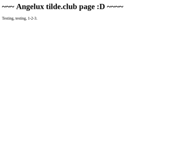 Screenshot of ~angelux