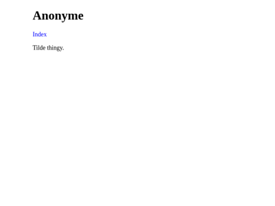 Screenshot of ~anonyme