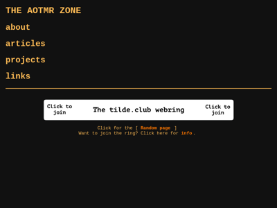Screenshot of ~aotmr