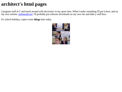 Screenshot of ~architect
