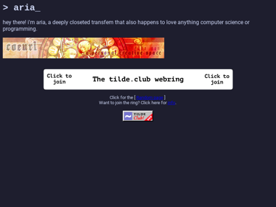 Screenshot of ~aria