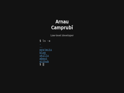 Screenshot of ~arnau