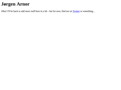 Screenshot of ~arnor