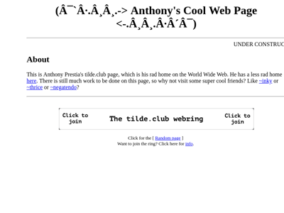 Screenshot of ~arp