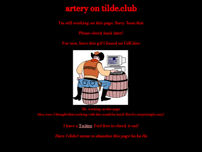 Screenshot of ~artery