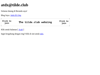 Screenshot of ~atdx