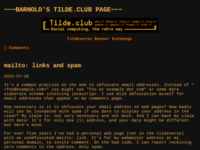 Screenshot of ~barnold