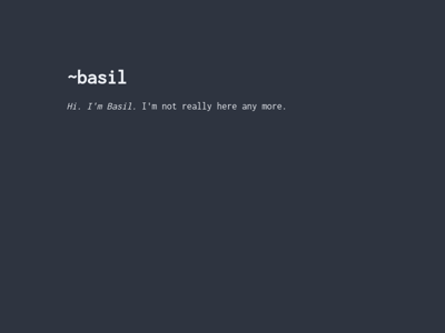 Screenshot of ~basil