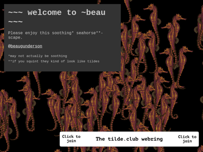 Screenshot of ~beau