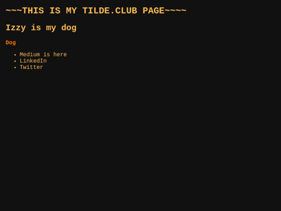 Screenshot of ~blake