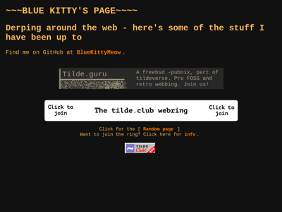 Screenshot of ~bluekitty