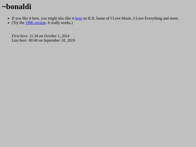 Screenshot of ~bonaldi