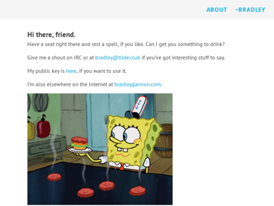 Screenshot of ~bradley