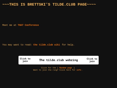 Screenshot of ~brettski