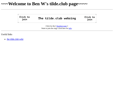 Screenshot of ~bwilderd