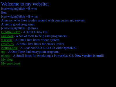Screenshot of ~cartwright