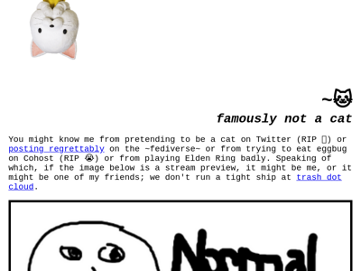 Screenshot of ~cat