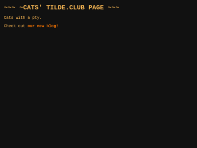 Screenshot of ~cats