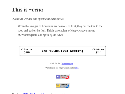Screenshot of ~cena