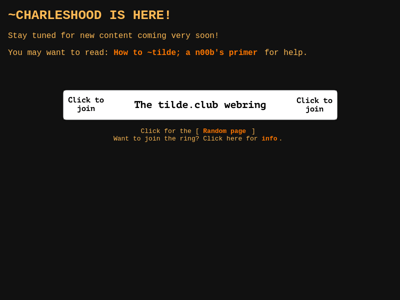 Screenshot of ~charleshood