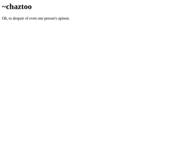 Screenshot of ~chaztoo