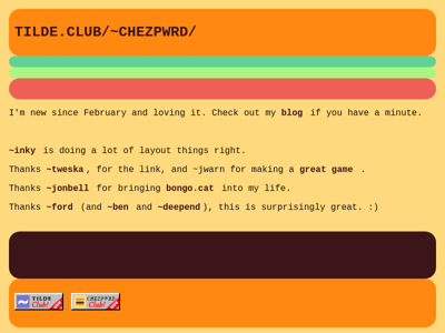 Screenshot of ~chezpwrd