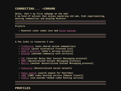 Screenshot of ~chrark