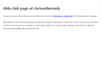 Screenshot of ~chrisatthestudy