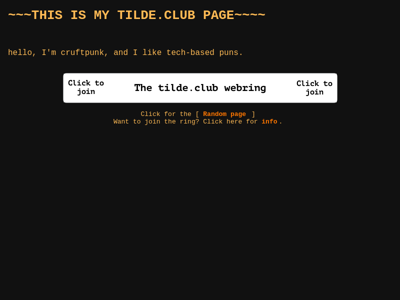 Screenshot of ~cruftpunk