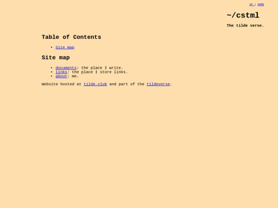 Screenshot of ~cstml