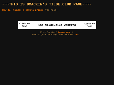 Screenshot of ~dmackin