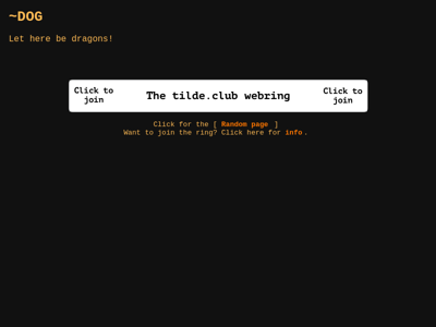 Screenshot of ~dog
