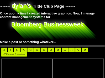 Screenshot of ~dylan