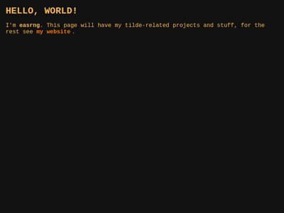 Screenshot of ~easrng