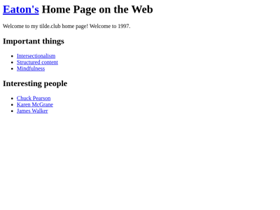 Screenshot of ~eaton