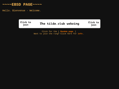 Screenshot of ~ebsd