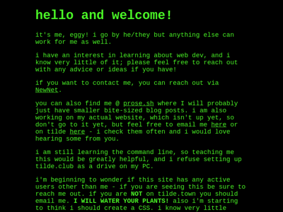 Screenshot of ~eggy
