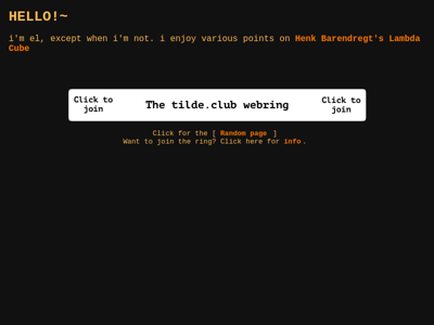 Screenshot of ~el