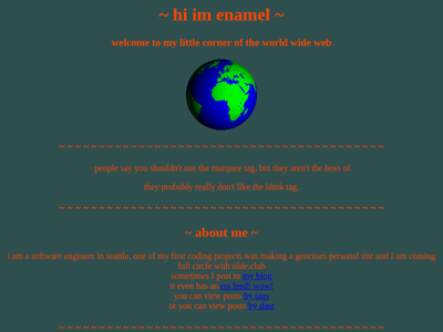 Screenshot of ~enamel